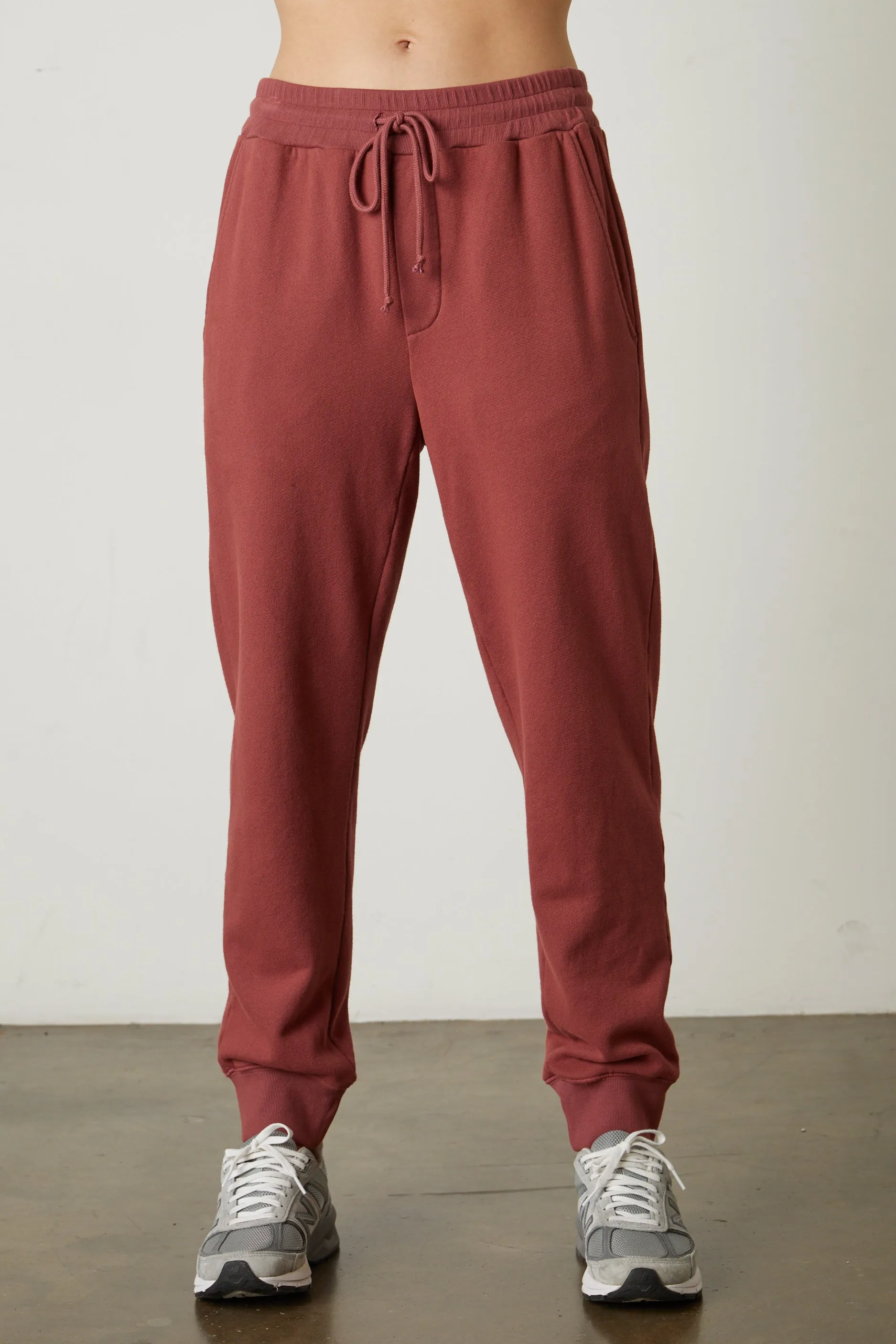 DELILAH SOFT FLEECE JOGGER IN FEMME sold by Velvet Tees