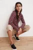 ARTY KNIT STRIPE CREW NECK TOP IN MULTI sold by Velvet Tees