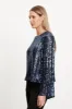 EVIE TOP IN BALTIC sold by Velvet Tees