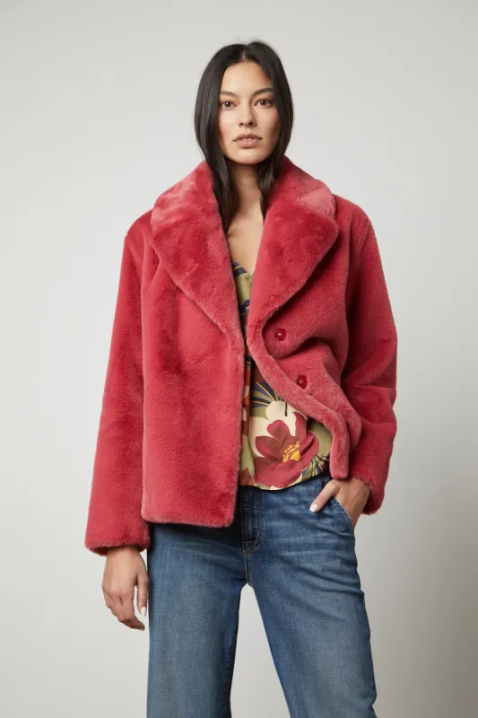 RAQUEL JACKET IN ROSE sold by Velvet Tees
