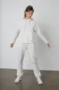MICHELLE FLEECE HOODIE IN COCONUT sold by Velvet Tees