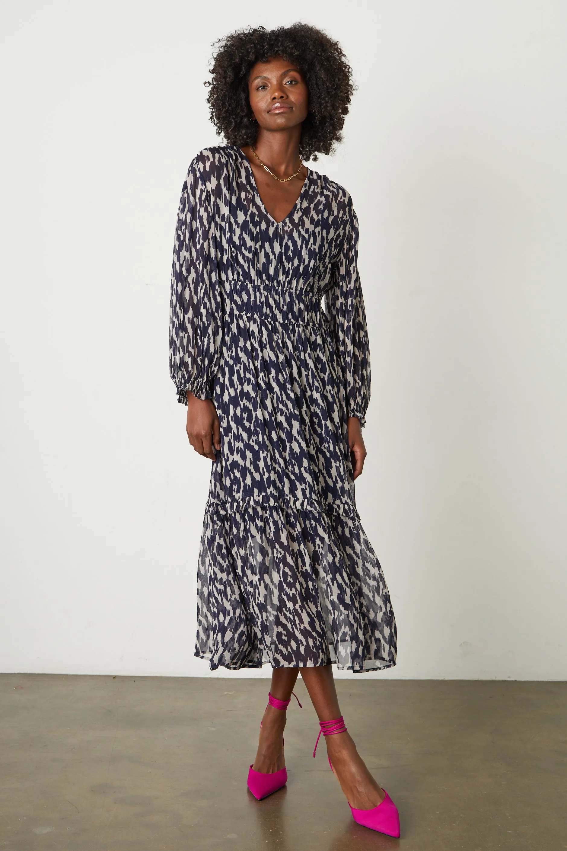 KENDRA PRINTED MAXI DRESS IN CALICO sold by Velvet Tees