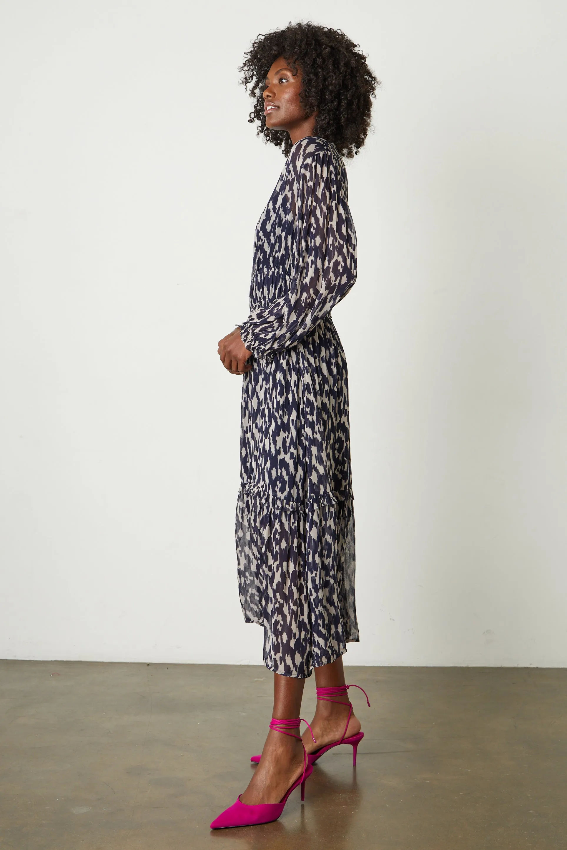 KENDRA PRINTED MAXI DRESS IN CALICO sold by Velvet Tees product image thumbnail 2