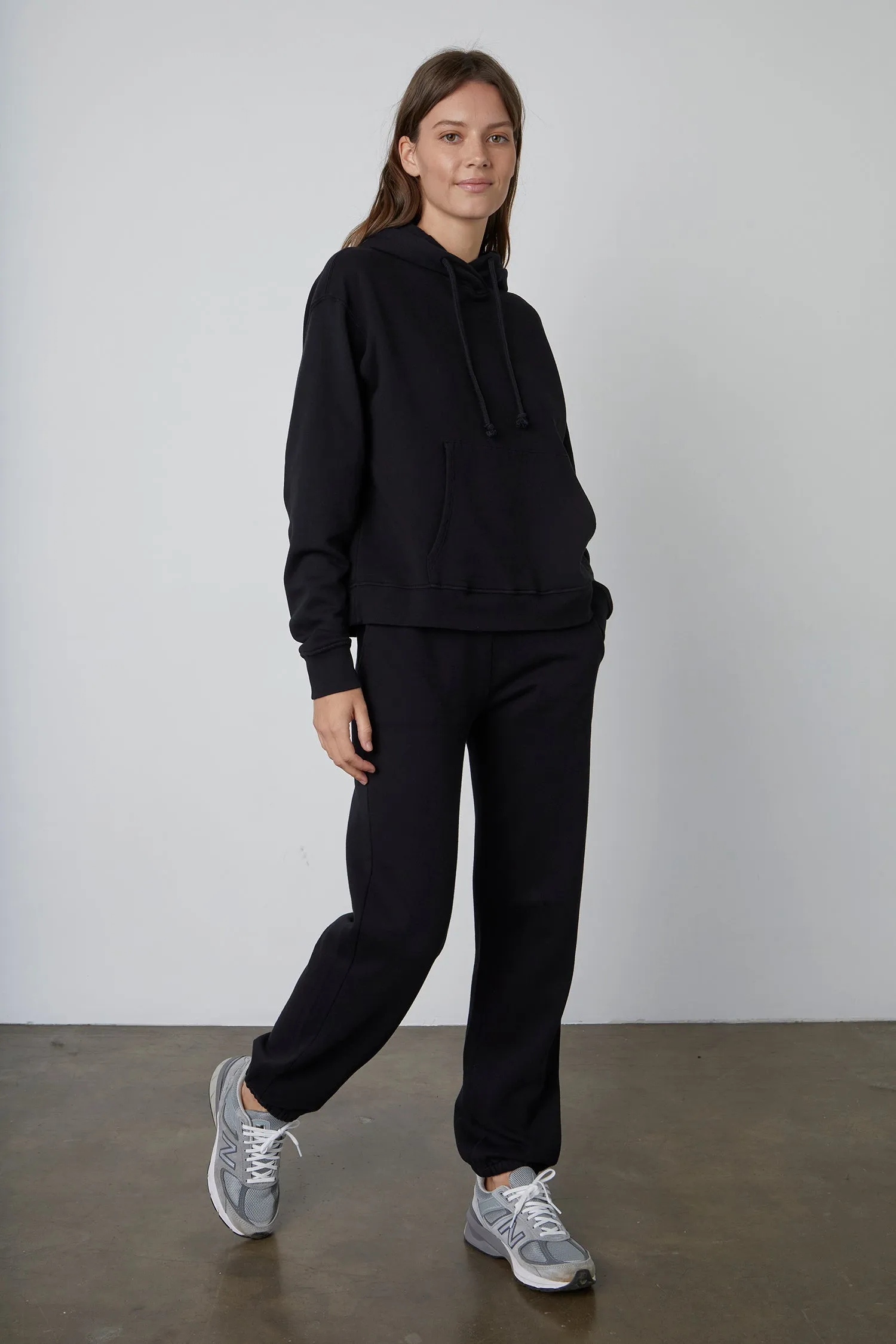 MEGAN FLEECE SWEATPANT IN BLACK sold by Velvet Tees product image thumbnail 2