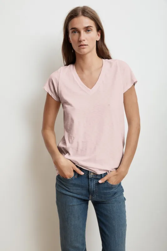 JILL COTTON SLUB T-SHIRT IN BUBBLE sold by Velvet Tees