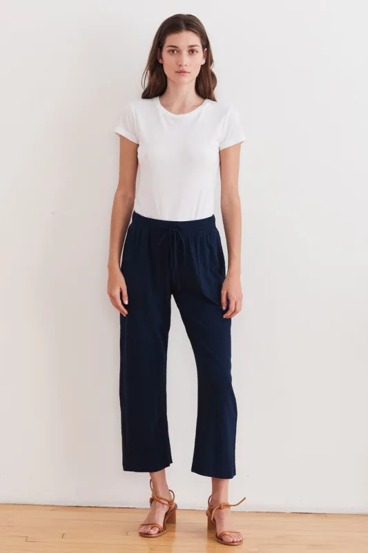 WENDY VINTAGE SLUB PANT IN MIDNIGHT sold by Velvet Tees