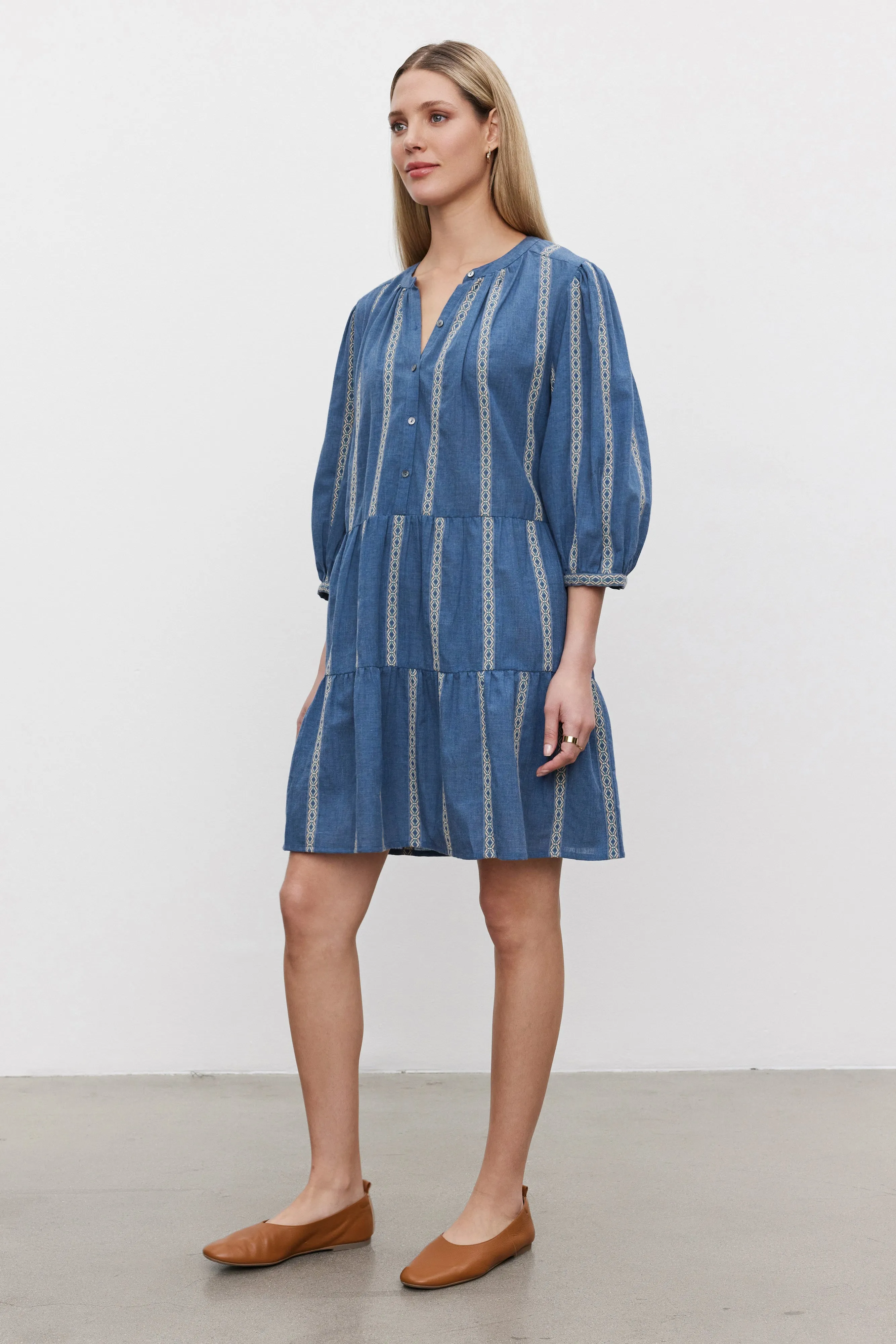 KAITLYN DRESS IN BLUE sold by Velvet Tees product image thumbnail 2