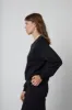 BRITNEY FLEECE SWEATSHIRT IN BLACK sold by Velvet Tees