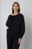BRITNEY FLEECE SWEATSHIRT IN BLACK sold by Velvet Tees