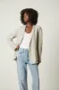 CASSIE HEAVY LINEN BLAZER IN SAND sold by Velvet Tees