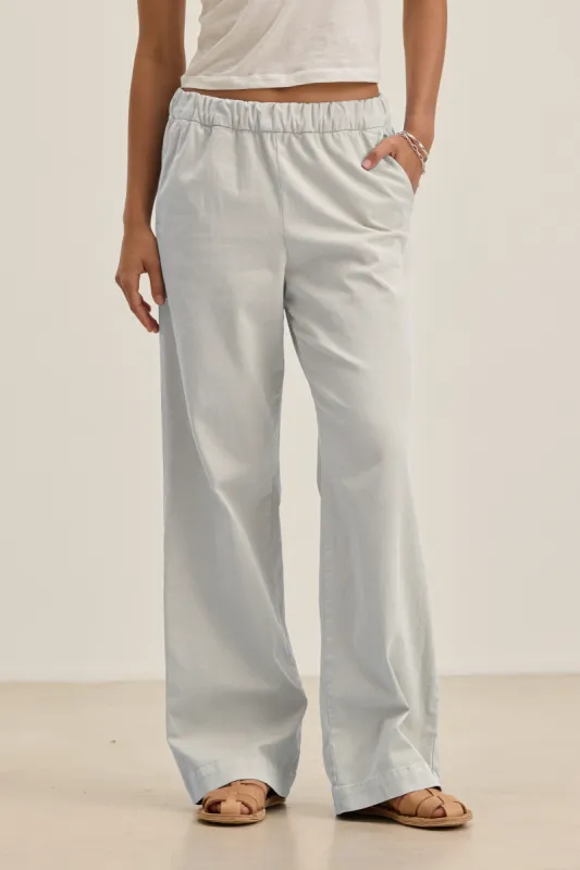 NAYA TROUSERS IN ICE sold by Velvet Tees