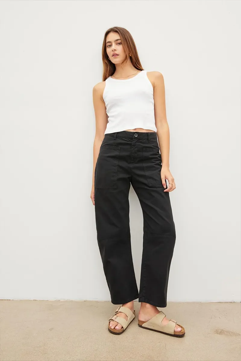 BRYLIE TROUSER IN VINTAGE BLACK sold by Velvet Tees