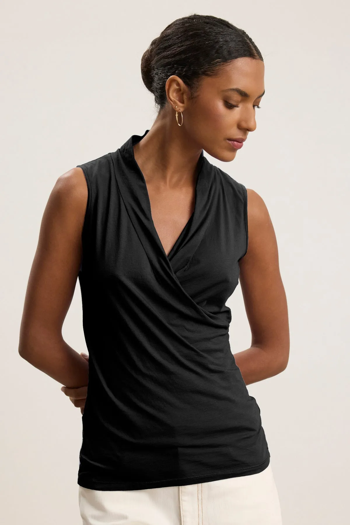 ADELISE TOP IN BLACK sold by Velvet Tees