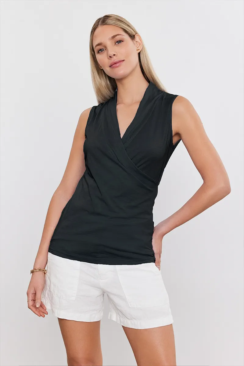 ADELISE TOP IN BLACK sold by Velvet Tees product image thumbnail 2