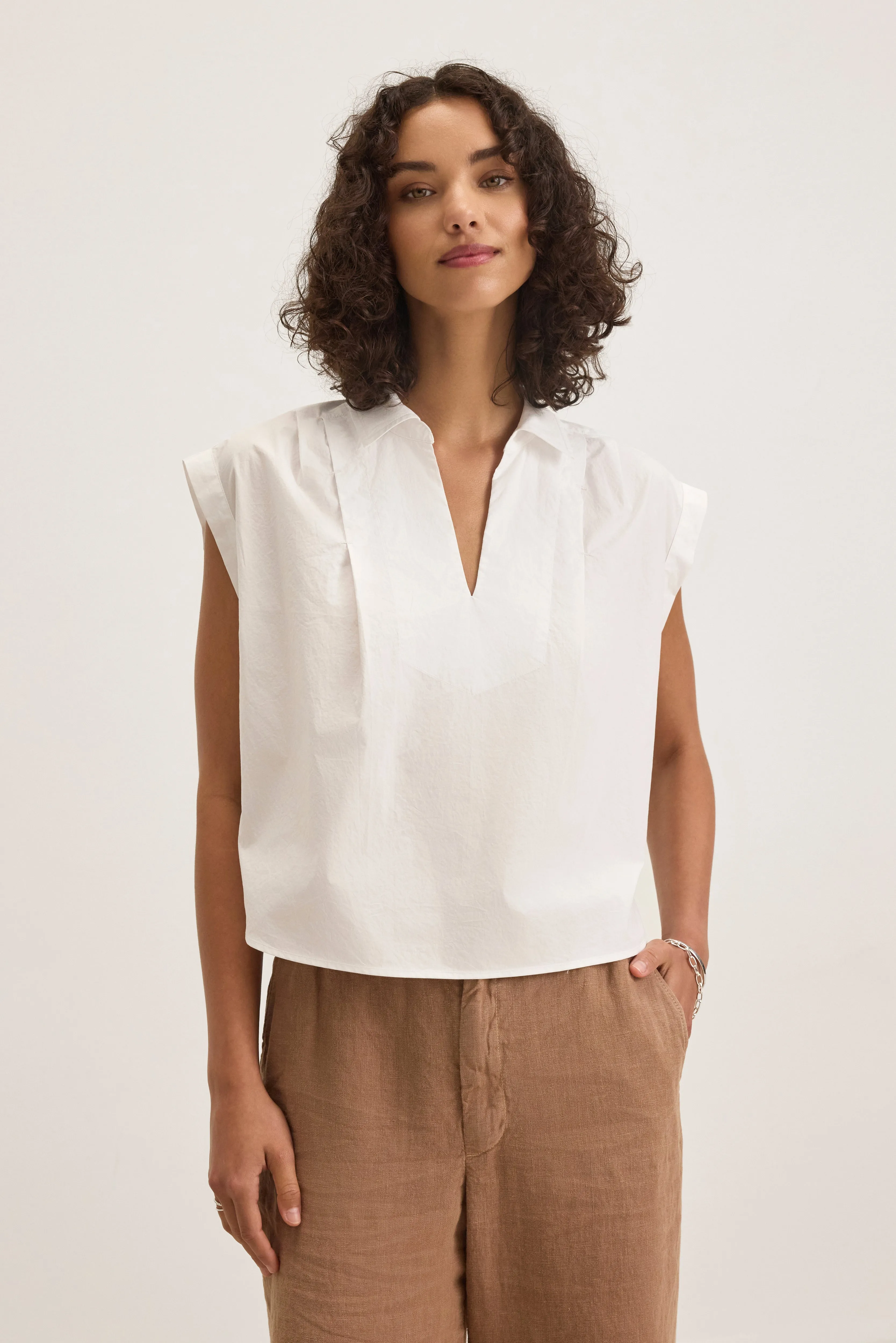 FLORENCE TOP IN WHITE sold by Velvet Tees product image thumbnail 2