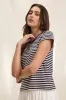 TASH TEE IN NAVY sold by Velvet Tees