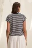 TASH TEE IN NAVY sold by Velvet Tees