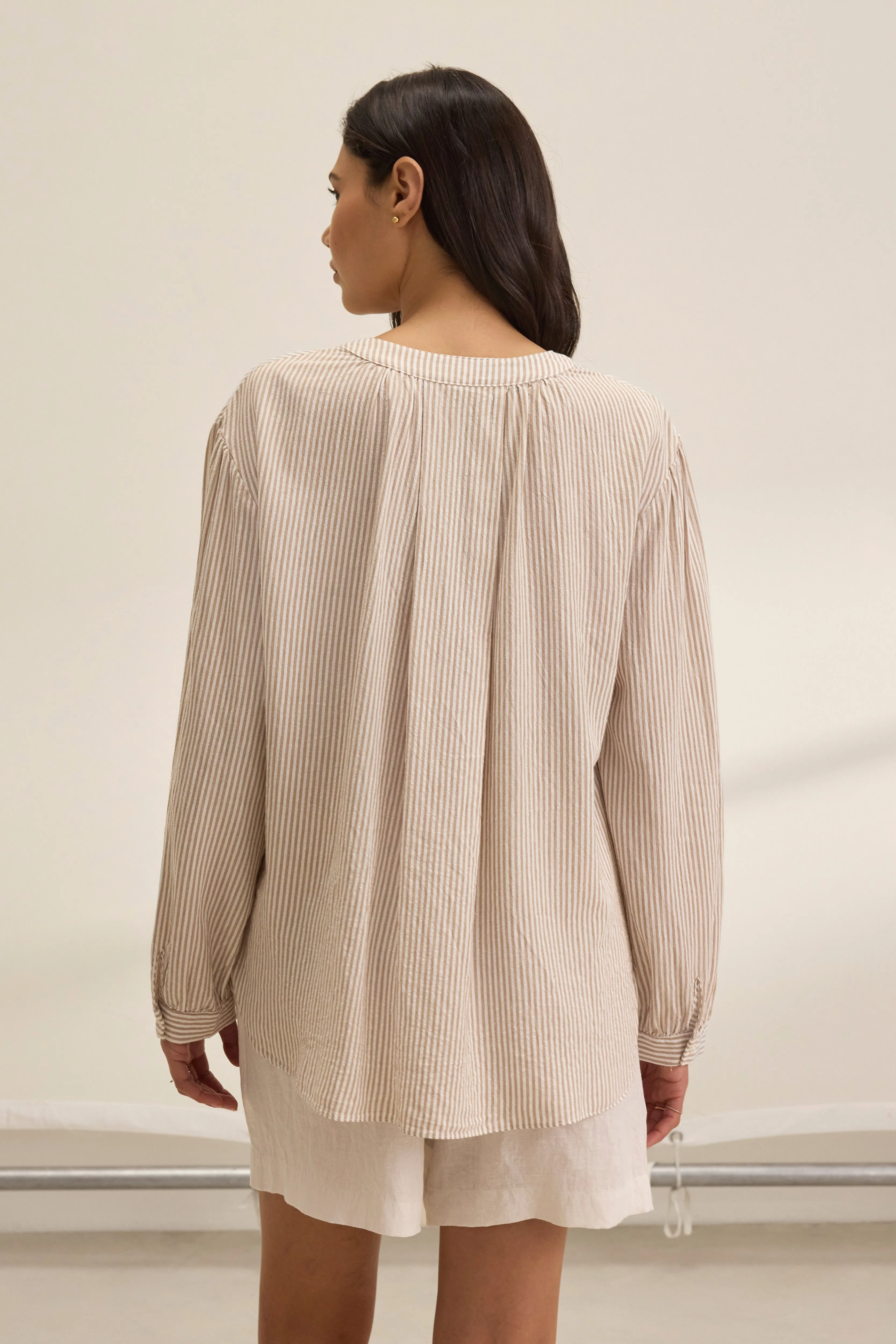 DEARA TOP IN OATMEAL sold by Velvet Tees product image thumbnail 5