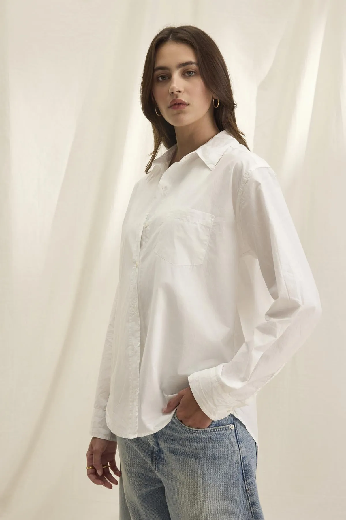 GRACE SHIRT IN WHITE sold by Velvet Tees product image thumbnail 2