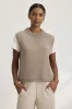 PAOLA CASHMERE SWEATER VEST IN MINK sold by Velvet Tees