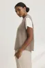 PAOLA CASHMERE SWEATER VEST IN MINK sold by Velvet Tees