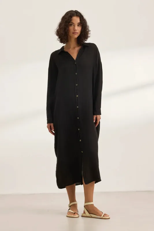 NICOLE DRESS IN BLACK sold by Velvet Tees