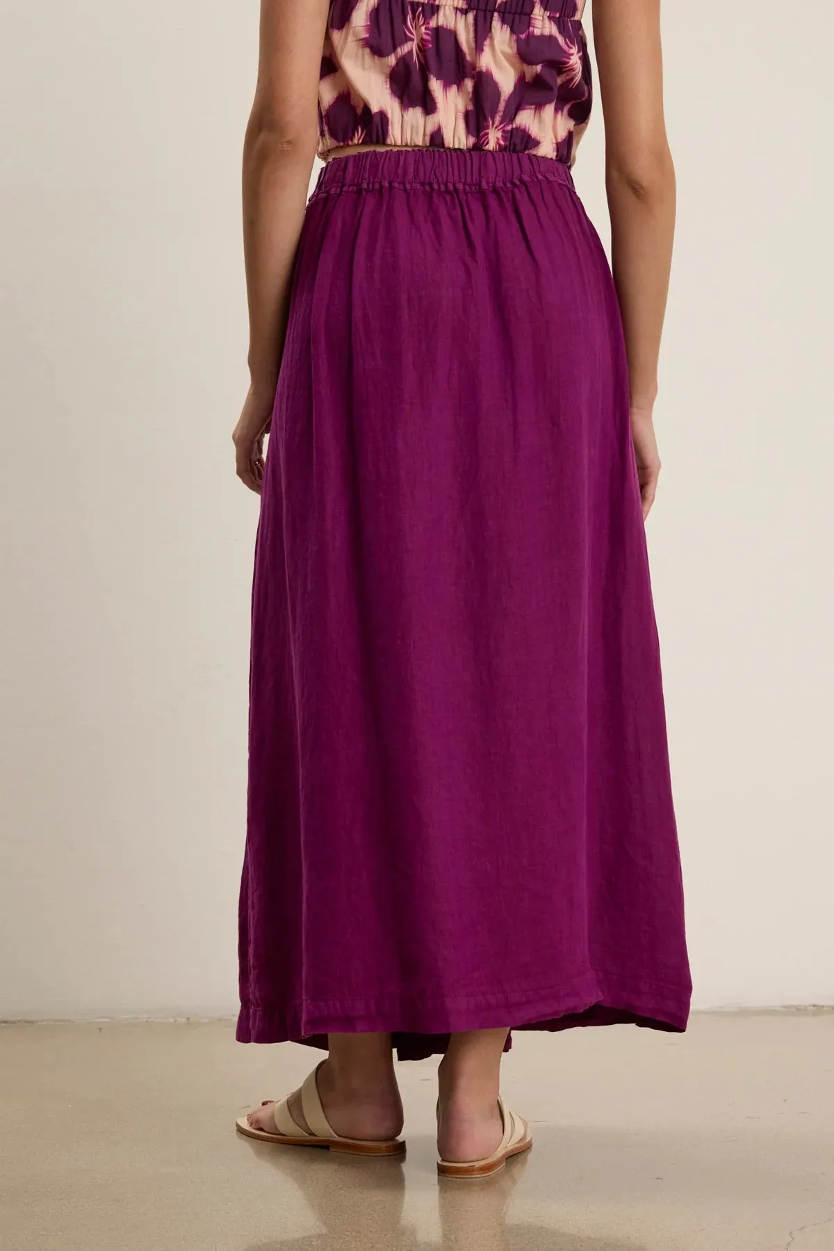 LINDA SKIRT IN GRAPE sold by Velvet Tees product image thumbnail 3
