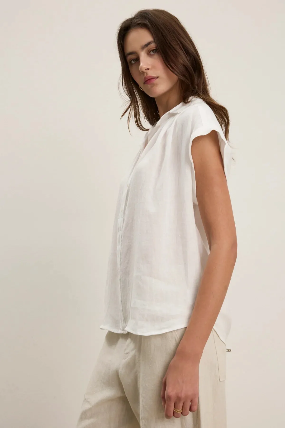 ELOWEN TOP IN WHITE sold by Velvet Tees product image thumbnail 4