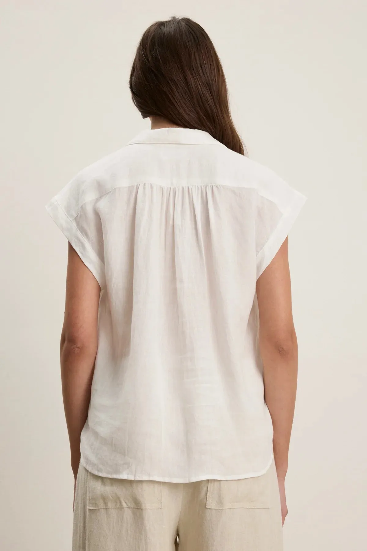 ELOWEN TOP IN WHITE sold by Velvet Tees product image thumbnail 3