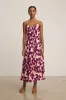 ALEXA DRESS IN BERRY sold by Velvet Tees