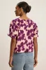 DELILAH TOP IN BERRY sold by Velvet Tees