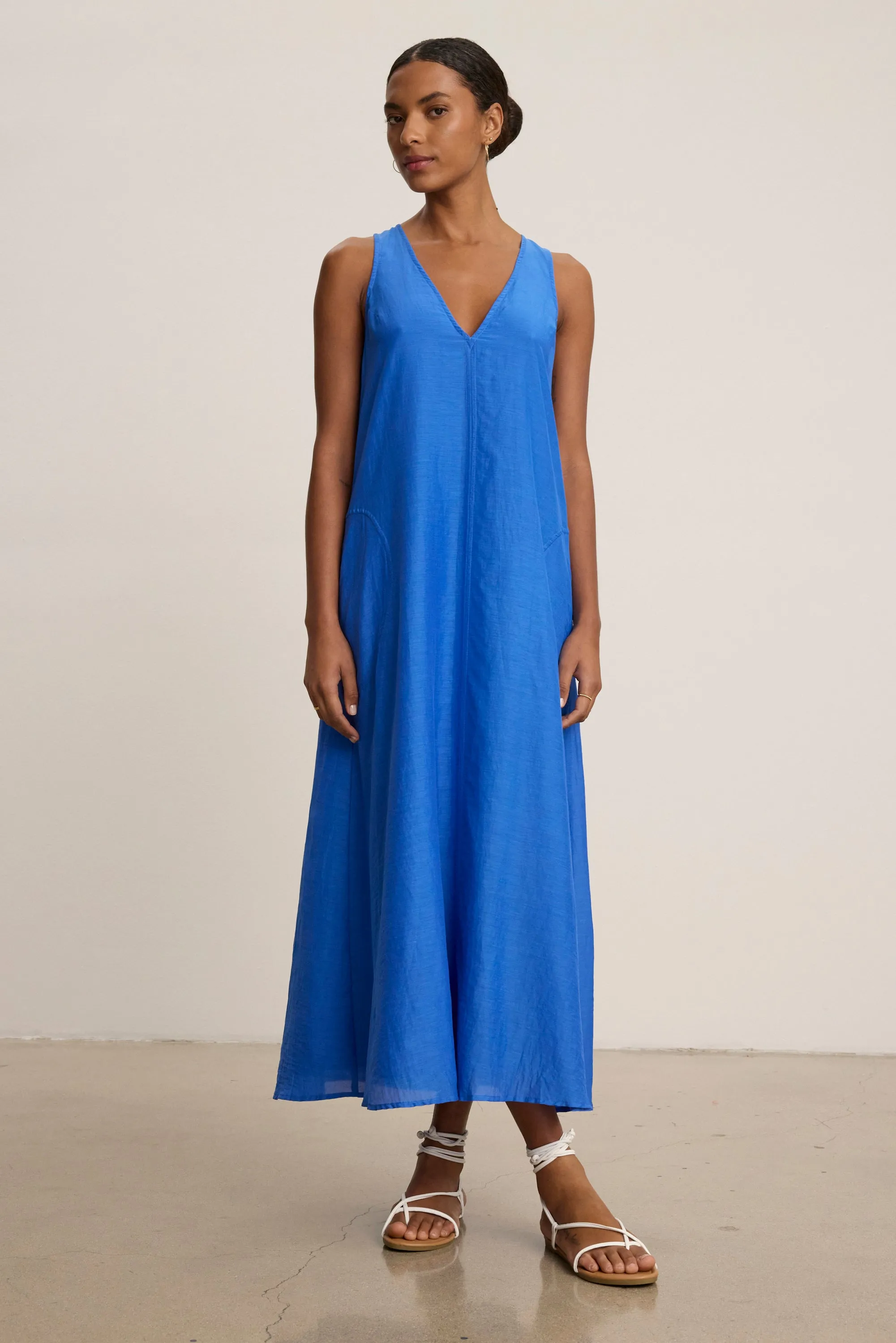 CAROL DRESS IN LAPIS sold by Velvet Tees product image thumbnail 4