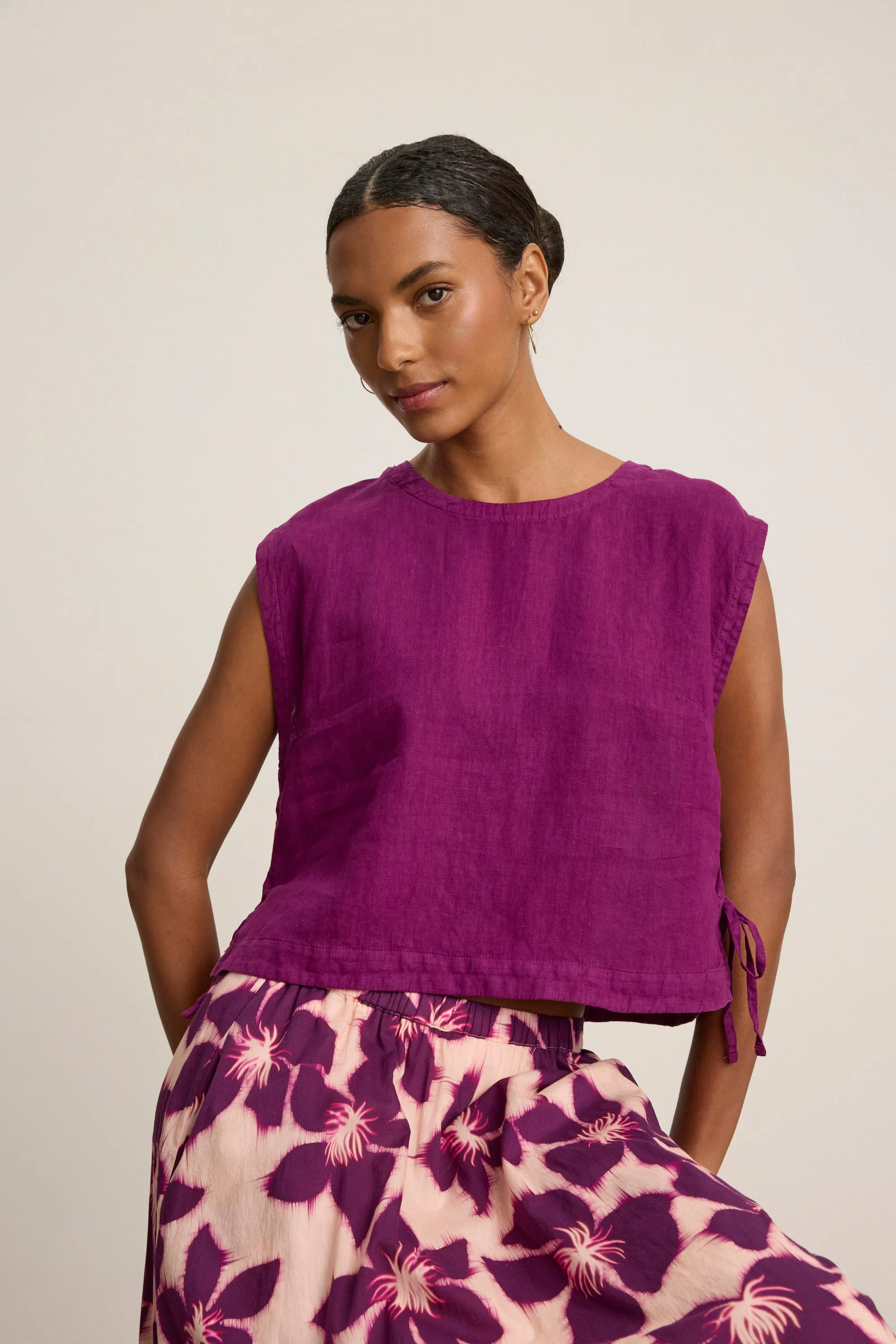TACY TOP IN GRAPE sold by Velvet Tees