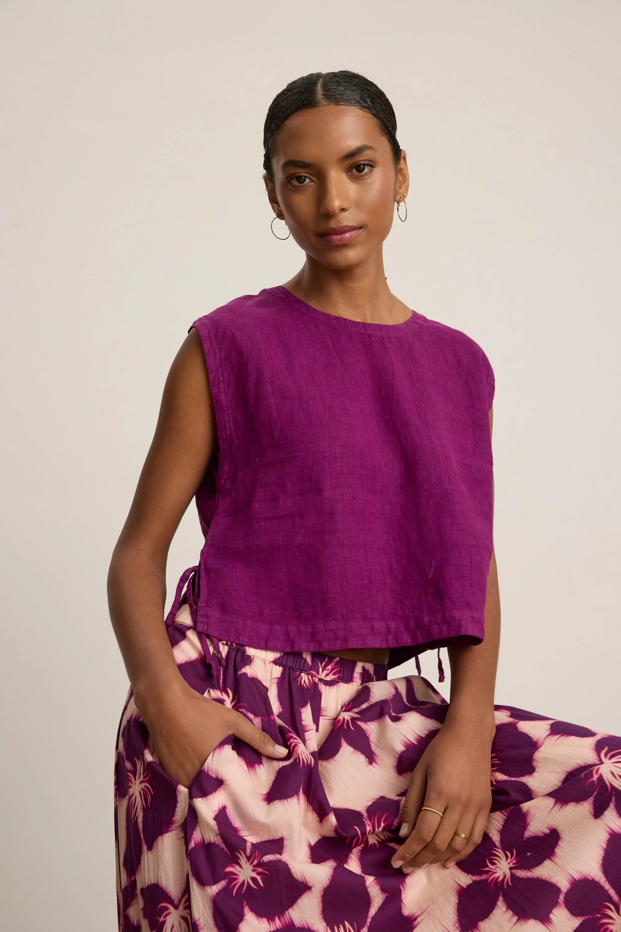 TACY TOP IN GRAPE sold by Velvet Tees product image thumbnail 2