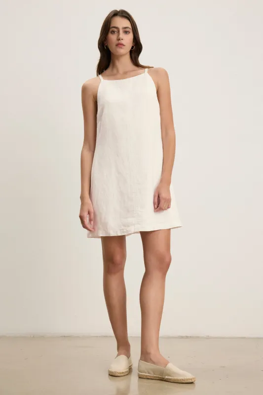 NARA DRESS IN CHALK sold by Velvet Tees