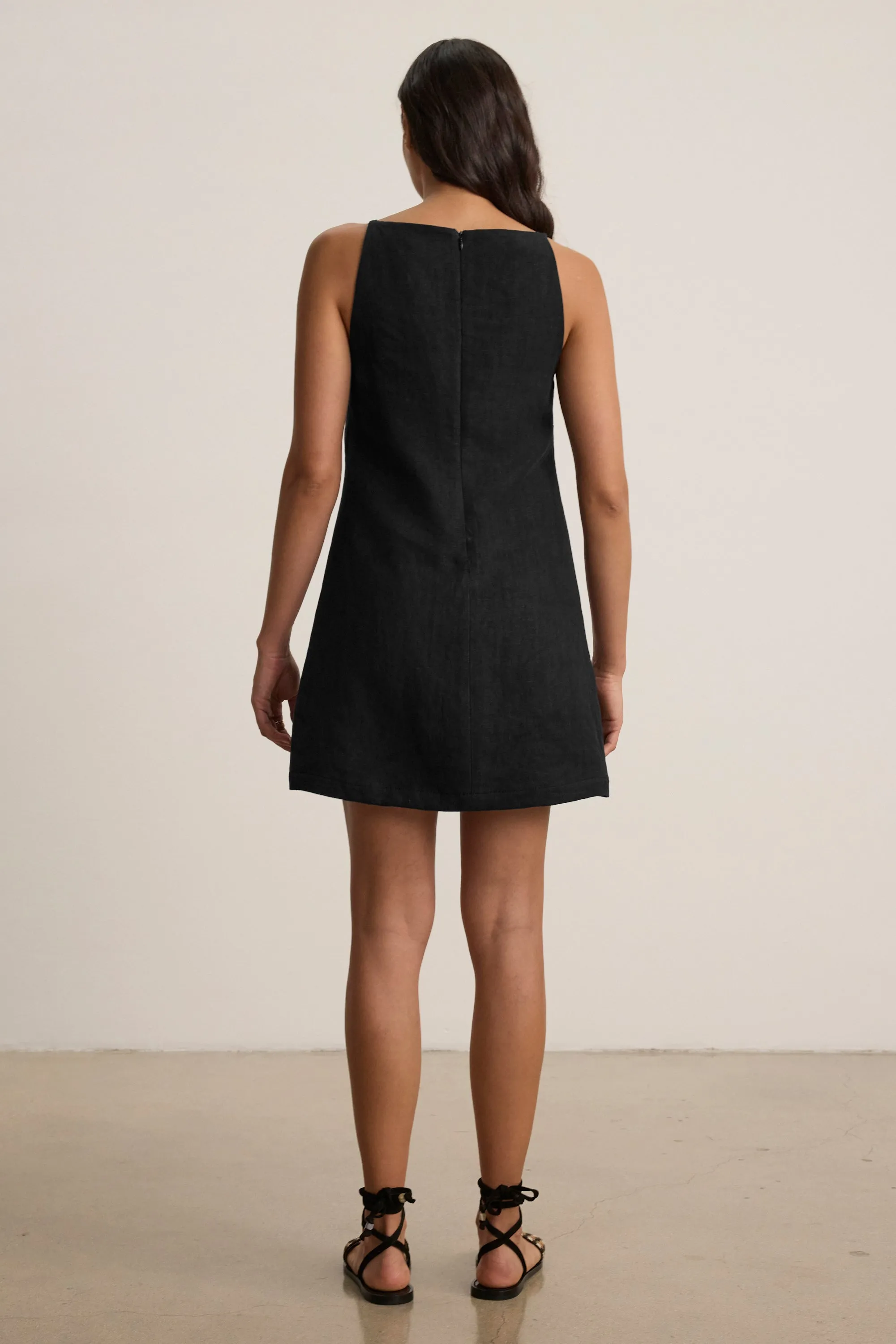 NARA DRESS IN BLACK sold by Velvet Tees product image thumbnail 3