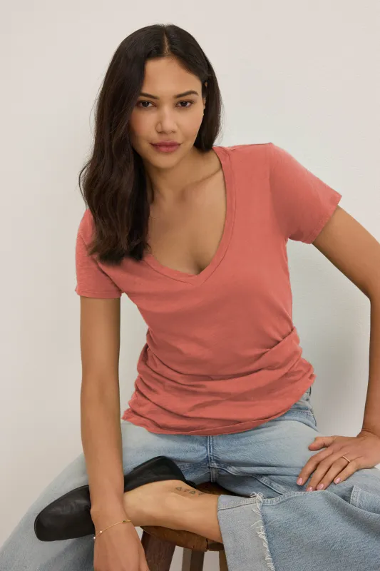 LILITH COTTON T-SHIRT IN WAGON sold by Velvet Tees