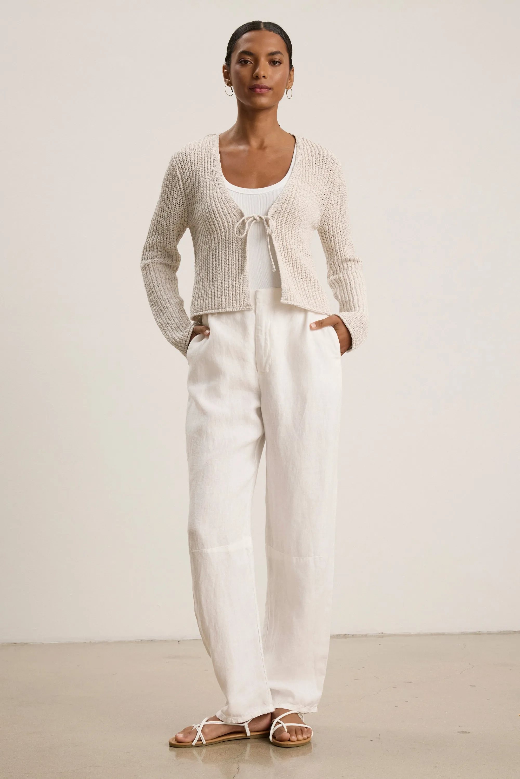 TAYLOR PANTS IN CHALK sold by Velvet Tees