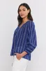 GIANNA TOP IN NAVY sold by Velvet Tees