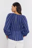 GIANNA TOP IN NAVY sold by Velvet Tees