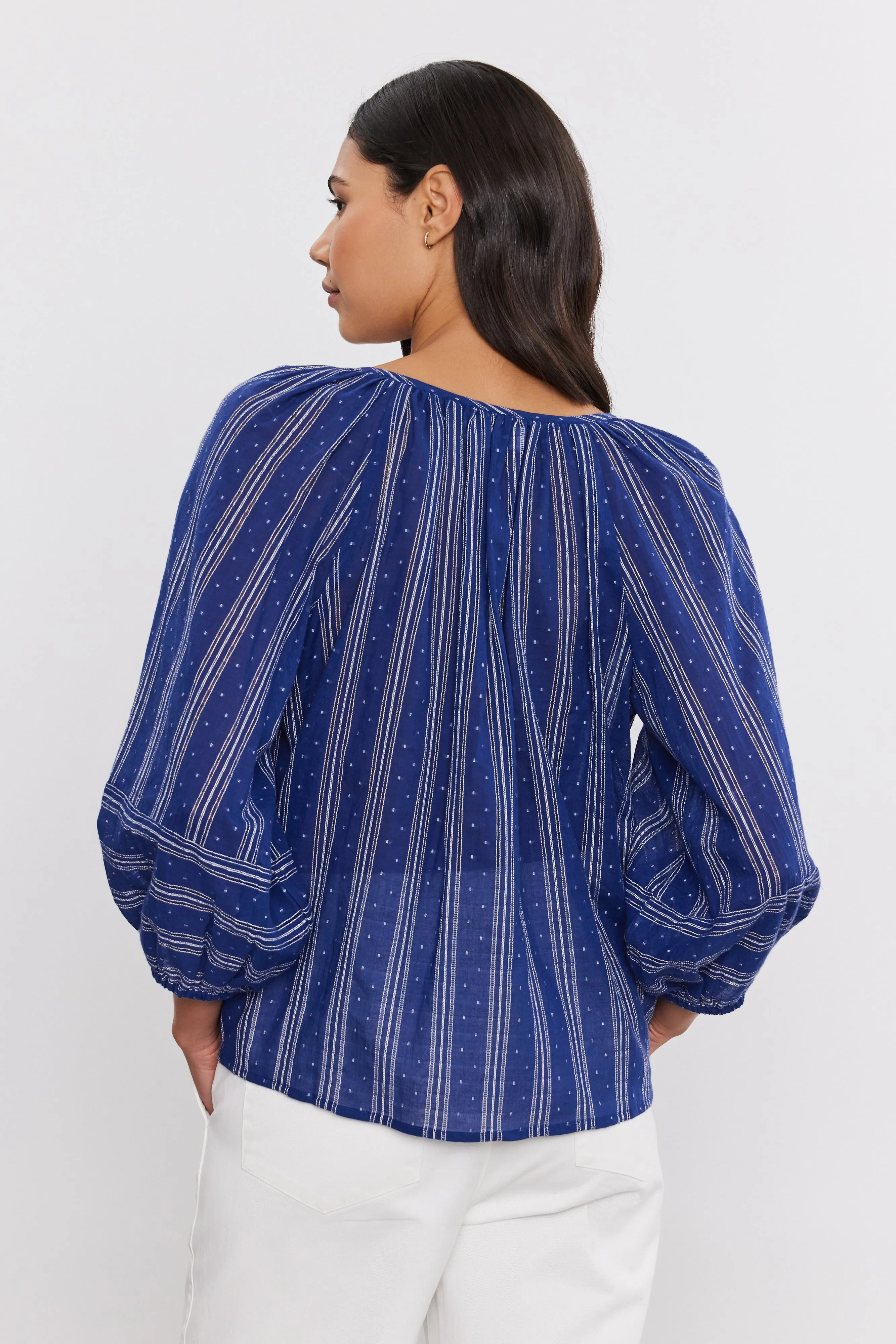 GIANNA TOP IN NAVY sold by Velvet Tees product image thumbnail 3