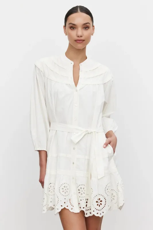 BARB DRESS IN CREAM sold by Velvet Tees