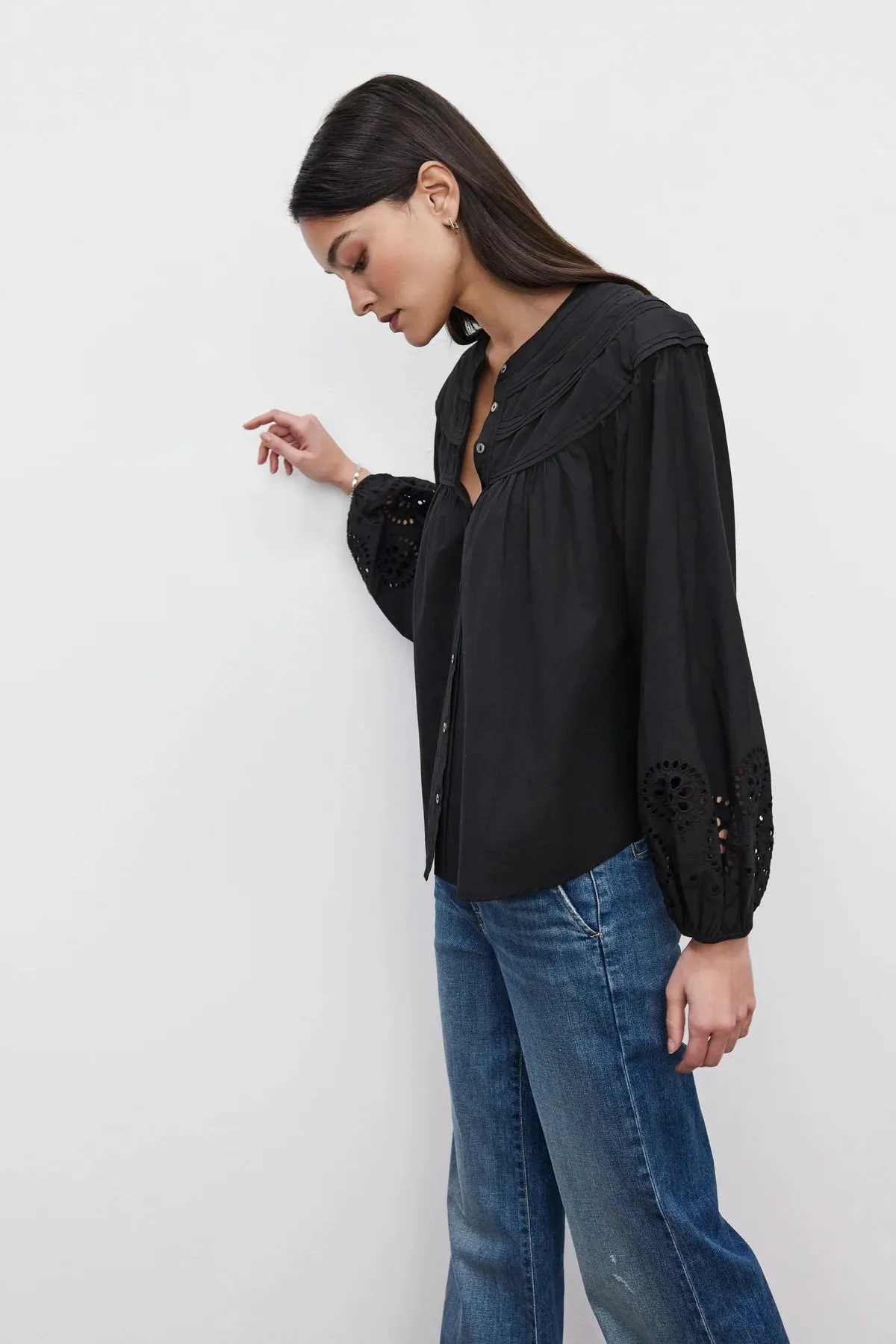 CARDEN TOP IN BLACK sold by Velvet Tees product image thumbnail 5
