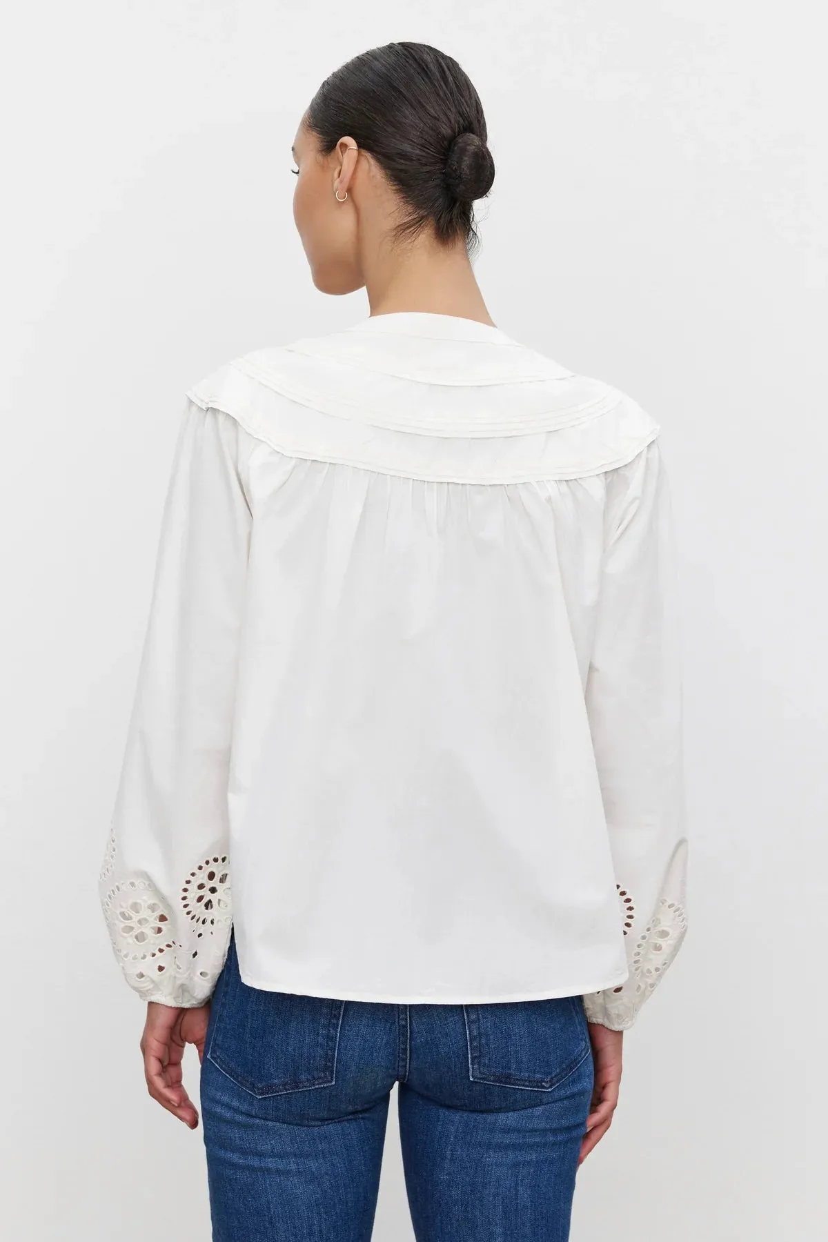 CARDEN TOP IN CREAM sold by Velvet Tees product image thumbnail 3
