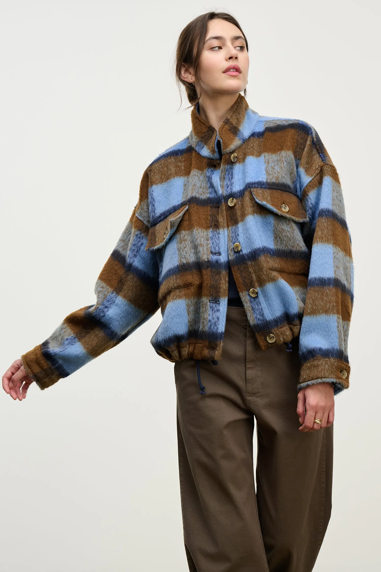 AUBREY JACKET IN PLAID sold by Velvet Tees product image thumbnail 4