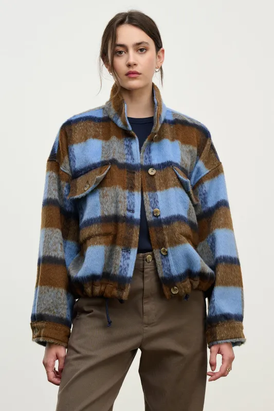 AUBREY JACKET IN PLAID sold by Velvet Tees