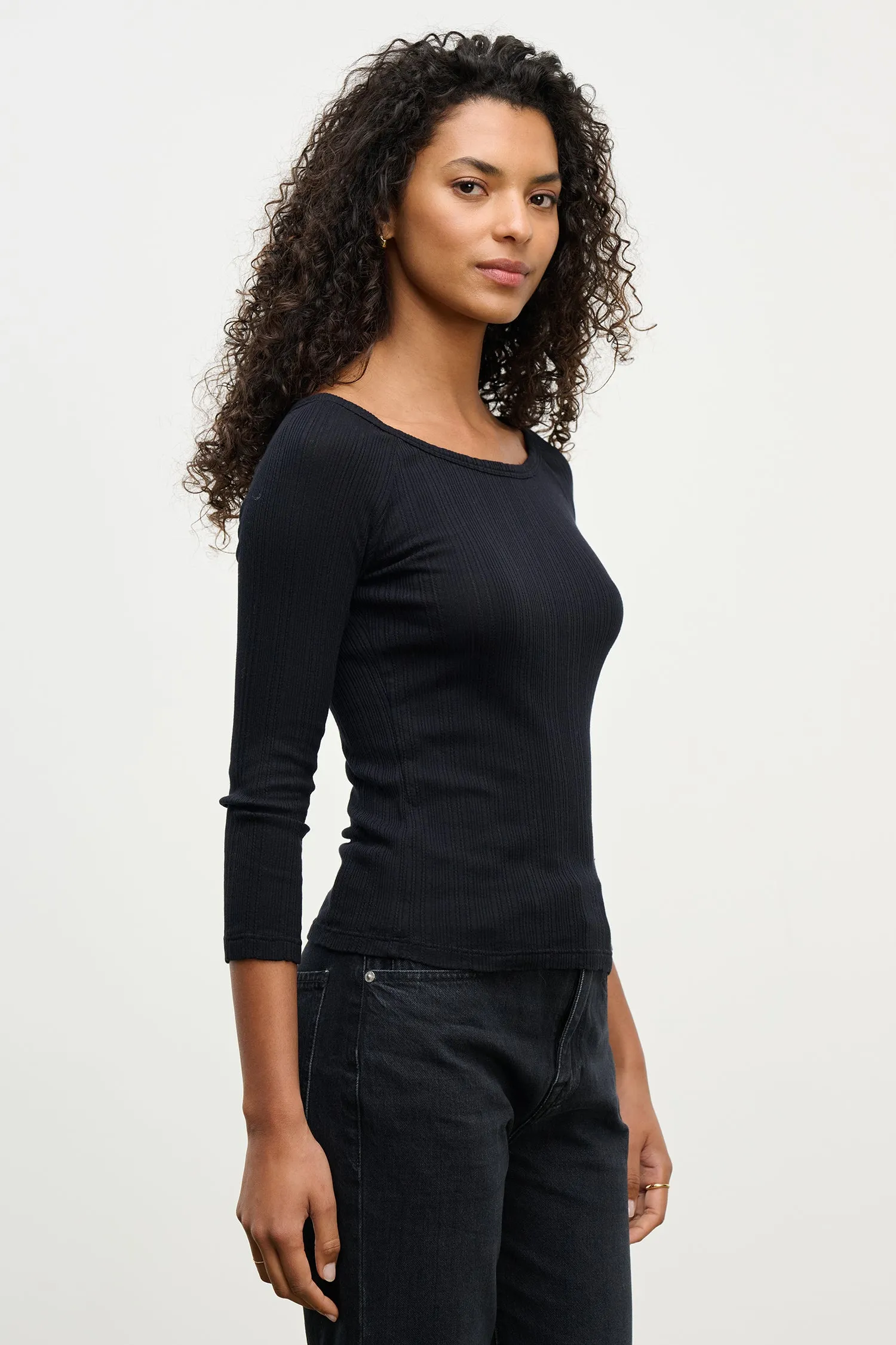 NIMA TOP IN BLACK sold by Velvet Tees product image thumbnail 2