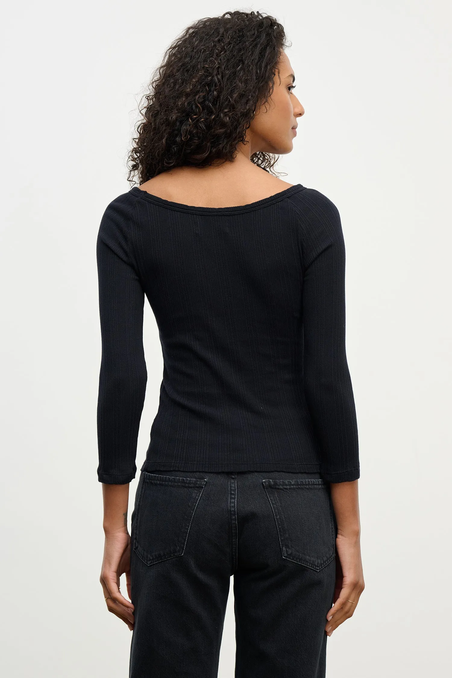 NIMA TOP IN BLACK sold by Velvet Tees product image thumbnail 3