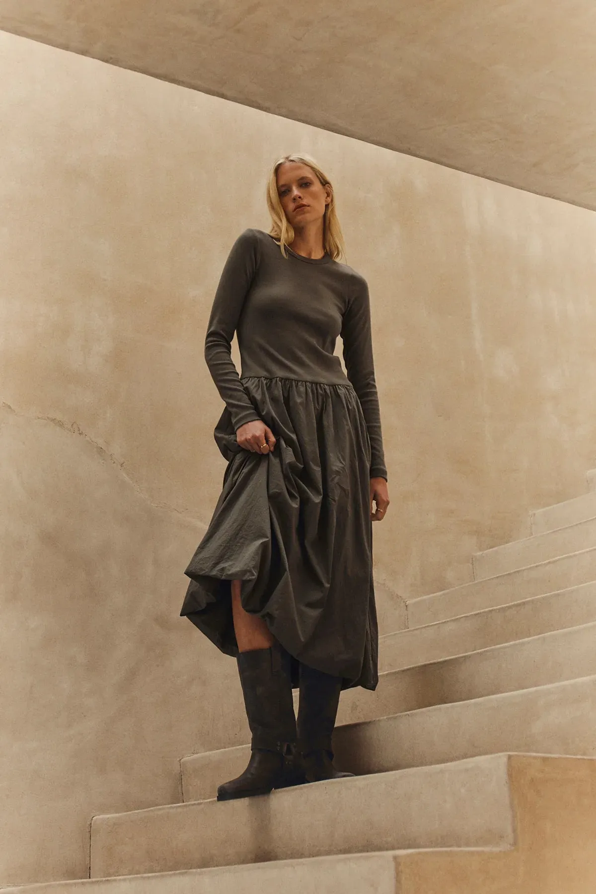 DOLCE DRESS IN BULLFROG sold by Velvet Tees product image thumbnail 5