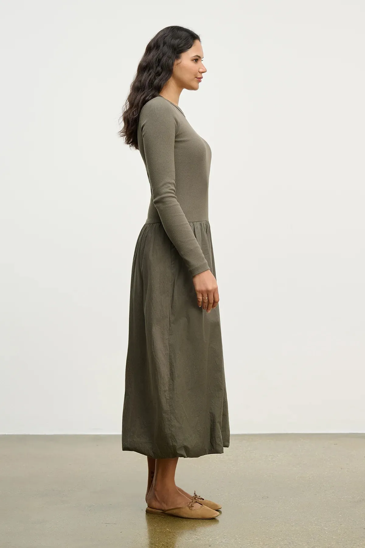 DOLCE DRESS IN BULLFROG sold by Velvet Tees product image thumbnail 3